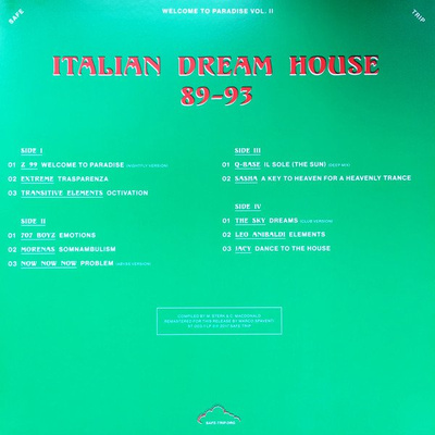 Welcome To Paradise Vol. II: Italian Dream House 1989-93