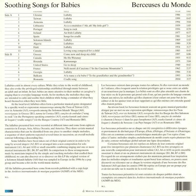 Soothing Songs For Babies (Berceuses Du Monde)