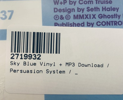 Persuasion System (sky blue vinyl)