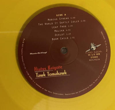 Tawk Tomahawk (180g) yellow vinyl