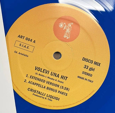 Volevi Una Hit (Ten Years Anniversary Repress) Blue Vinyl