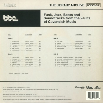 The Library Archive: Funk Jazz Beats & The Vaults Of Cavendish Music (gatefold)