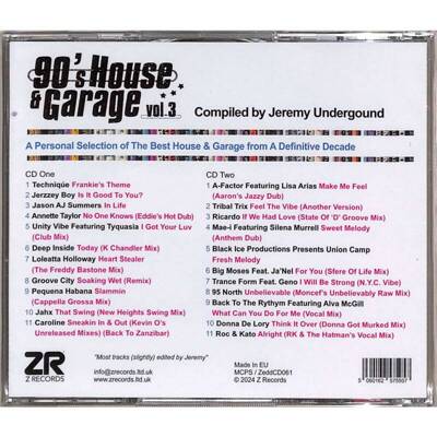 90's House & Garage Vol. 3 (Compiled By Jeremy Undreground)