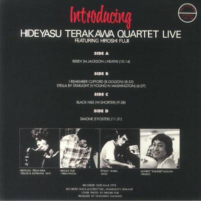 Introducing Hideyasu Terakawa Quartet Live (Gatefold) 180g