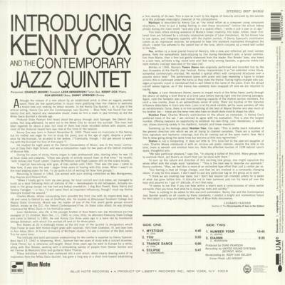 Introducing Kenny Cox And The Contemporary Jazz Quintet (180g)