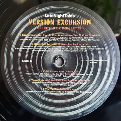 Late Night Tales Presents Version Excursion - Selected by Don Letts (180g)