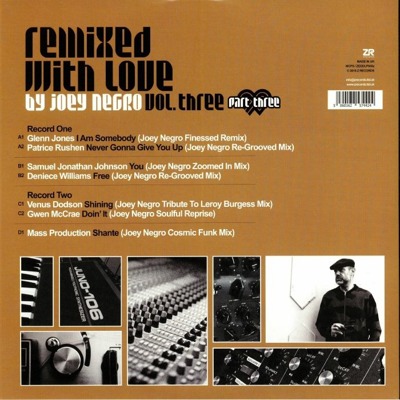 Remixed With Love By Joey Negro Vol. Three Part Three (gatefold)